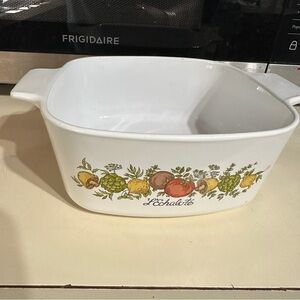 Vintage Le Persil La Sauge A-1 1/2 -B 1 1/2 Qt Corning Ware Casserole Dish‎